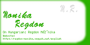 monika regdon business card